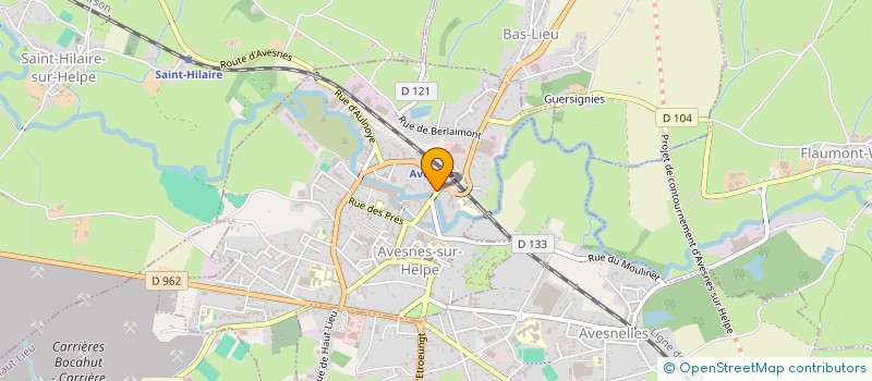 localisation de l'entreprise SARL ALL SPORTS  AVESNES-SUR-HELPE