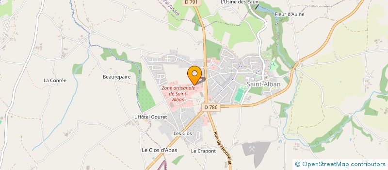 localisation de l'entreprise SARL ALLANO à SAINT-ALBAN