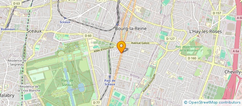 localisation de l'entreprise SARL ALLEE D'HONNEUR TRANSACTIONS à SCEAUX
