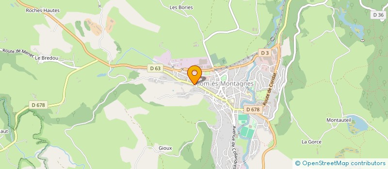 localisation de l'entreprise SARL ALLIANCE AMBULANCES HAUT CANTAL à RIOM-ES-MONTAGNES