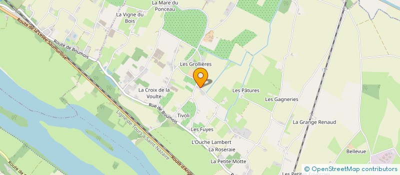 localisation de l'entreprise SARL ALLIANCE LEGUFRUITS  SAUMUR