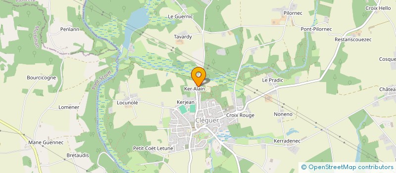 localisation de l'entreprise SARL ALLIANCE POUR PRESTATIONS ENVIRONNEMENT LOCATION (SARL A.P.P.E.L.56) à PONT-SCORFF