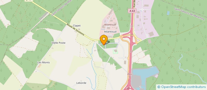 localisation de l'entreprise SARL ALLIANCE PRO CARRELAGE  SAINT-GEOURS-DE-MAREMNE