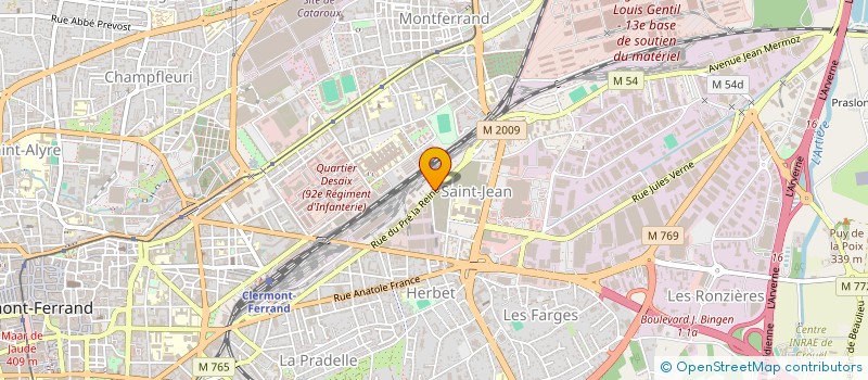 localisation de l'entreprise SARL ALLIER COMTE ELECTRICITE  CLERMONT-FERRAND