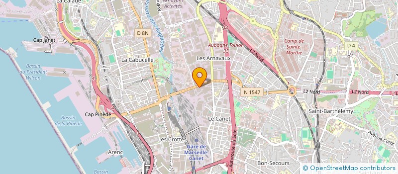 localisation de l'entreprise SARL ALLO TELECOM à MARSEILLE