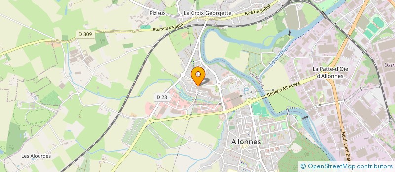 localisation de l'entreprise SARL ALLONNES SPORT  ALLONNES