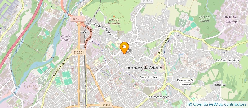 localisation de l'entreprise SARL ALLUCHON-FICHE à ANNECY