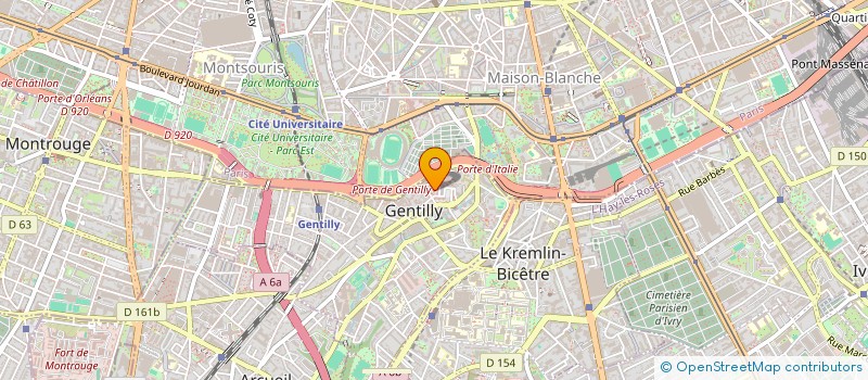 localisation de l'entreprise SARL ALOUI  GENTILLY