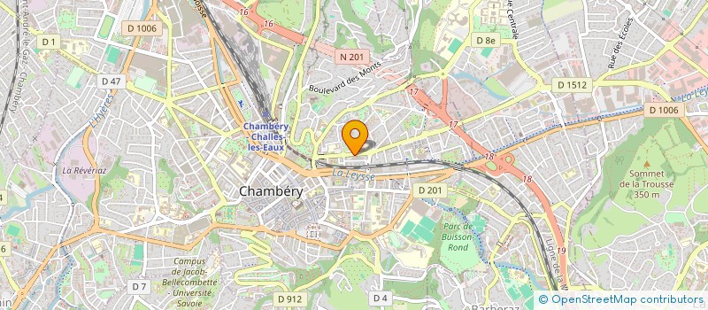 localisation de l'entreprise SARL ALPE' STORES à CHAMBERY