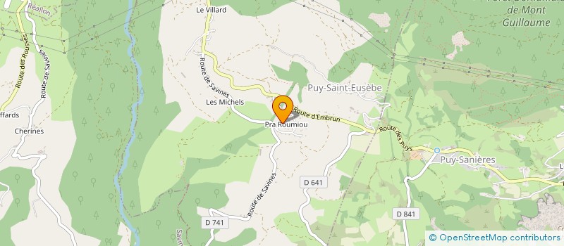 localisation de l'entreprise SARL ALPES ARCHITECTURE  PUY-SAINT-EUSEBE