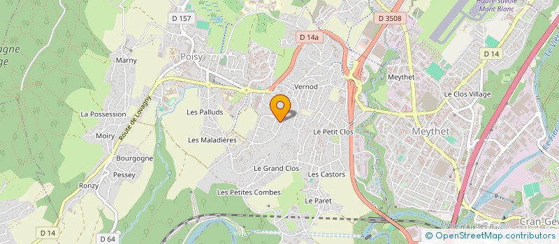 localisation de l'entreprise SARL ALPES CERAMIQUE à LA BALME-DE-SILLINGY