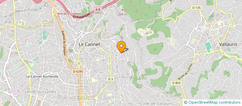 localisation de l'entreprise SARL ALPES MARITIMES IMMOBILIER à LE CANNET