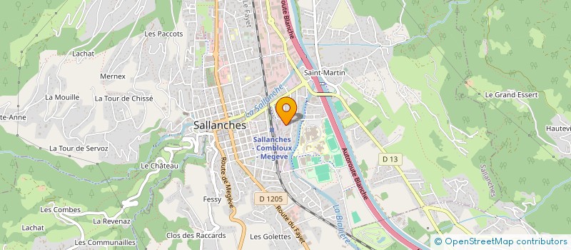 localisation de l'entreprise SARL ALPES VENTILATION à SALLANCHES
