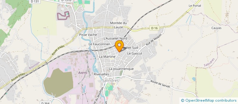 localisation de l'entreprise SARL ALPHA EUROPE  SALINDRES