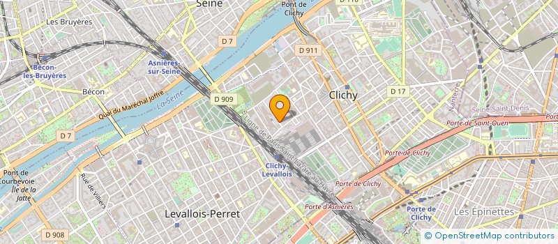 localisation de l'entreprise SARL ALPHA PRINT à CLICHY