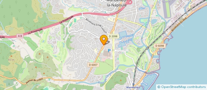 localisation de l'entreprise SARL ALPHECO SERVICES à MANDELIEU-LA-NAPOULE