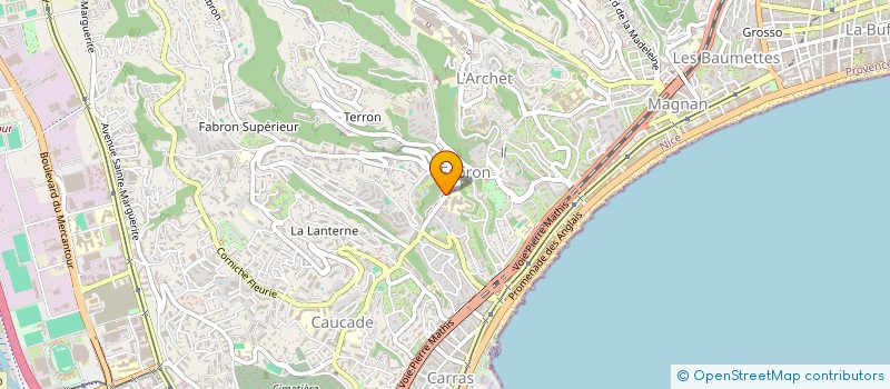 localisation de l'entreprise SARL ALPINA TRAVAUX à NICE