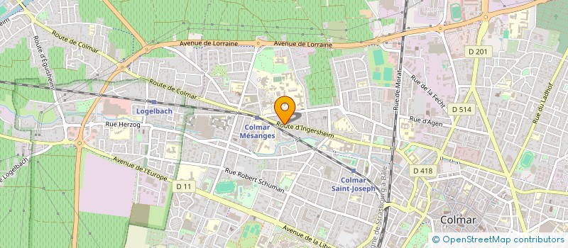 localisation de l'entreprise SARL ALSACE COUVERTURE ZINGUERIE à COLMAR