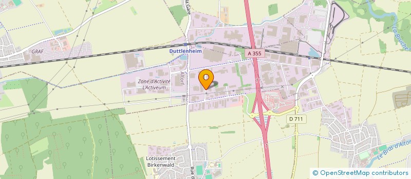 localisation de l'entreprise SARL ALSACE TP à DUTTLENHEIM