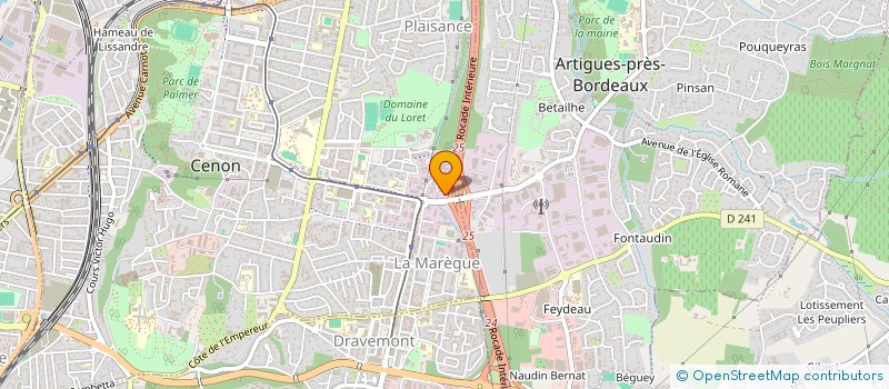 localisation de l'entreprise SARL ALTA - AQUIT. LOGIST.TRANSP.  CENON