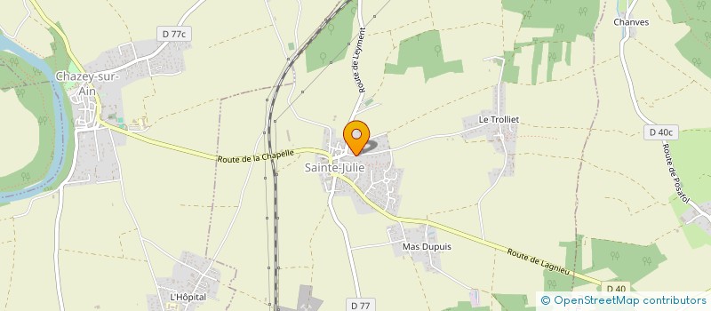 localisation de l'entreprise SARL ALTHEA MENUISERIES & FERMETURES  SAINTE-JULIE