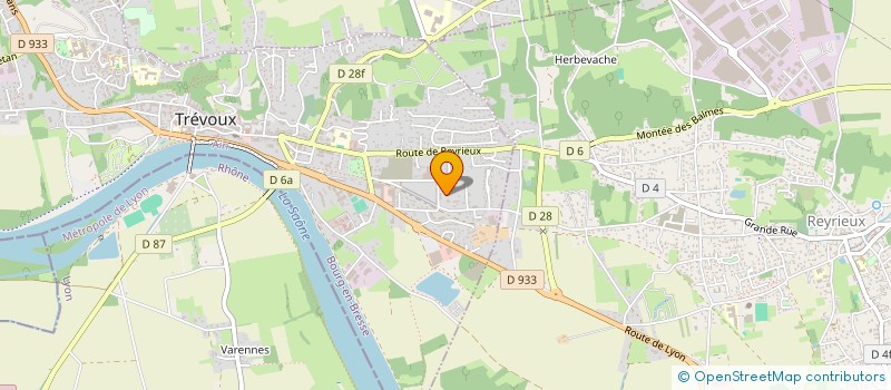 localisation de l'entreprise SARL ALTIOK - PLATRERIE PEINTURE à TREVOUX