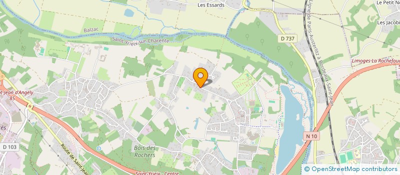 localisation de l'entreprise SARL ALU'GOUTTIERE à SAINT-YRIEIX-SUR-CHARENTE