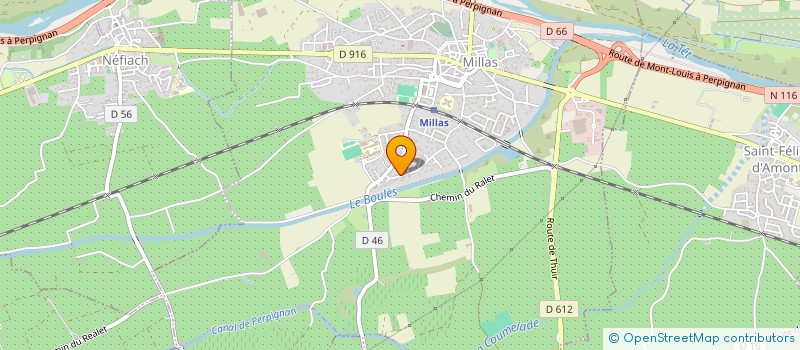 localisation de l'entreprise SARL ALU..STYL.  MILLAS