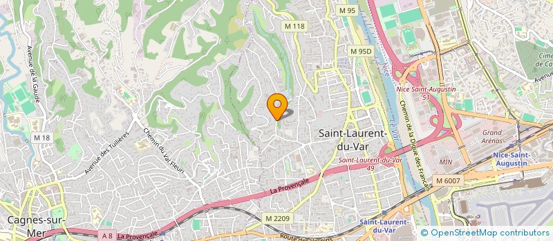 localisation de l'entreprise SARL ALUMILLENIUM à SAINT-LAURENT-DU-VAR