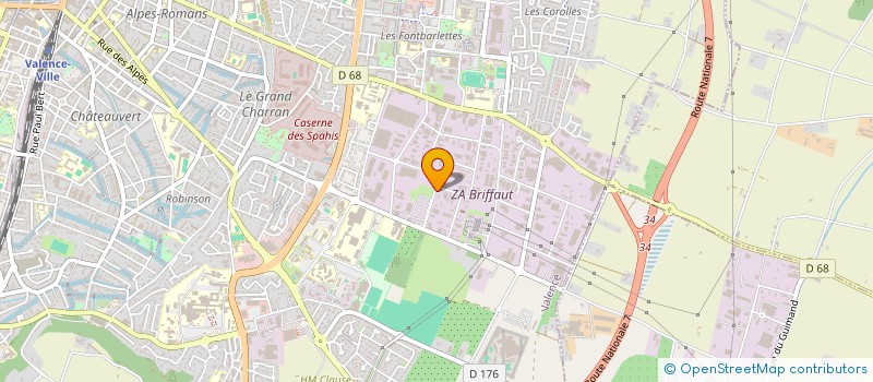 localisation de l'entreprise SARL ALUMINE  VALENCE