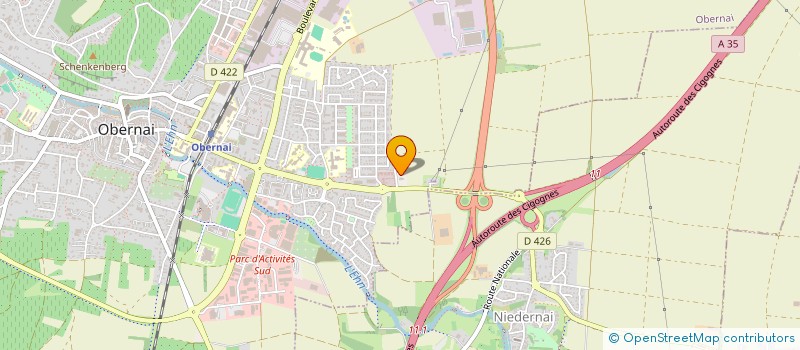 localisation de l'entreprise SARL ALUPLAST-ADES à OBERNAI