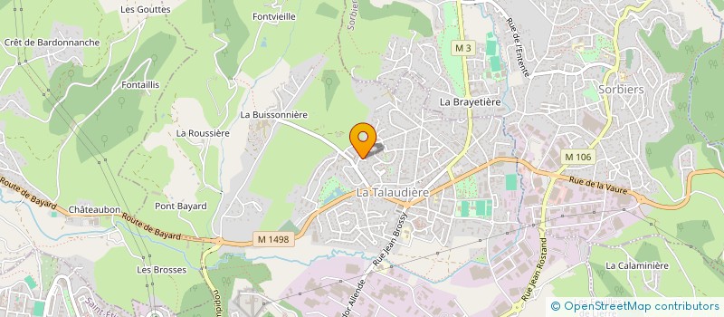 localisation de l'entreprise SARL ALVAS à LA TALAUDIERE
