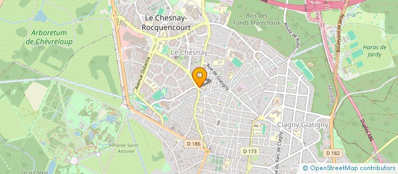 localisation de l'entreprise SARL ALYZE  LE CHESNAY-ROCQUENCOURT