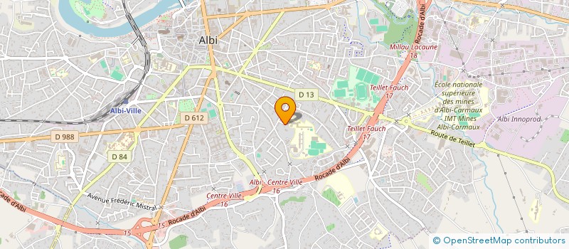 localisation de l'entreprise SARL AM COURTAGE à ALBI