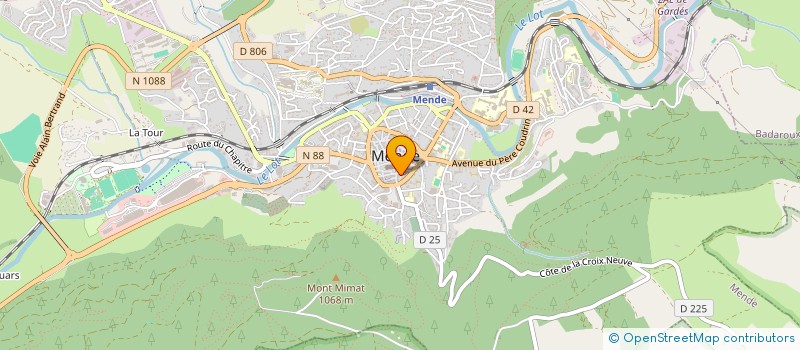 localisation de l'entreprise SARL AMANDE  MENDE