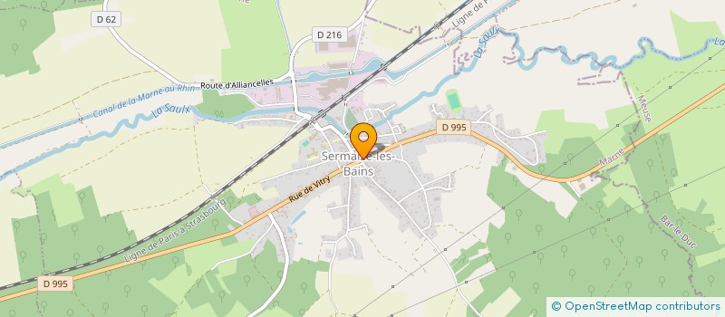 localisation de l'entreprise SARL AMANDINE  SERMAIZE-LES-BAINS