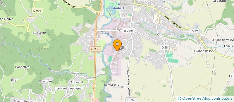 localisation de l'entreprise SARL AMBERT MACONNERIE SERRE TP  AMBERT