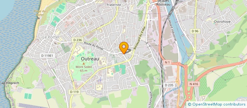 localisation de l'entreprise SARL AMBIANCE DECO ET FESTIVE  OUTREAU