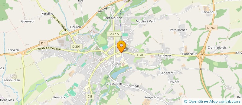 localisation de l'entreprise SARL AMBIANCE PARQUET  GOURIN