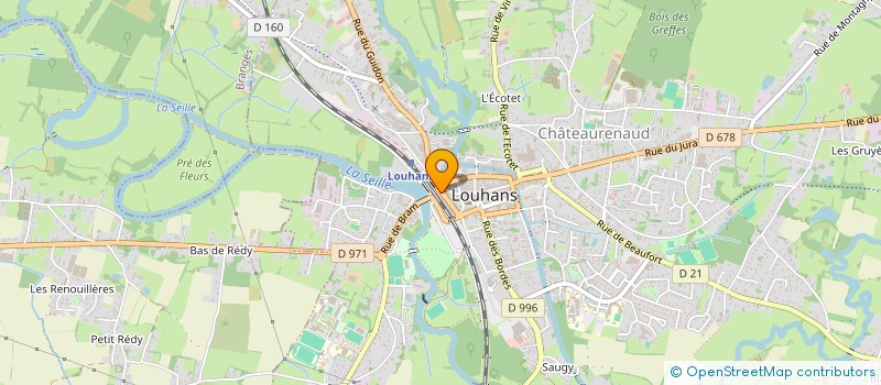 localisation de l'entreprise SARL AMBIO AIN-JURA à LOUHANS