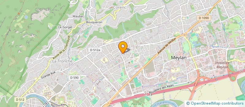 localisation de l'entreprise SARL AMBREMONT à CORENC