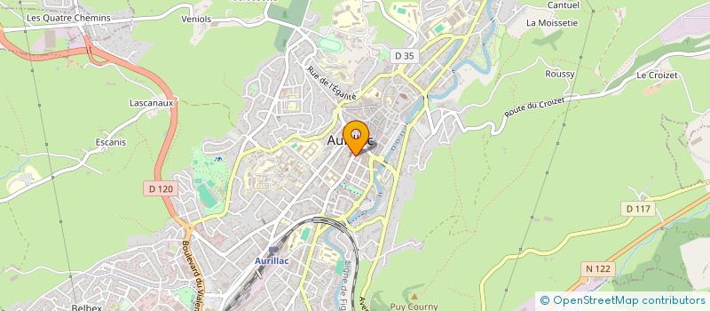 localisation de l'entreprise SARL AMBROSIA à AURILLAC