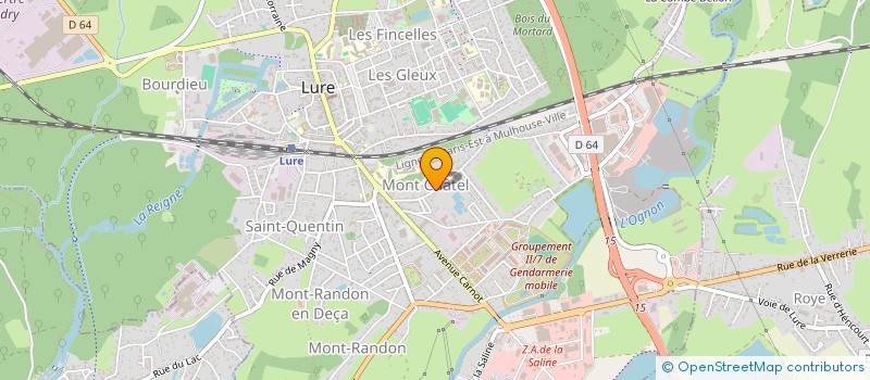 localisation de l'entreprise SARL AMBU 70 à LURE
