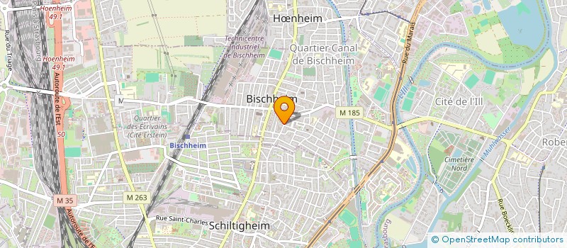 localisation de l'entreprise SARL AMBULANCE LES 2 ZEBRES  BISCHHEIM