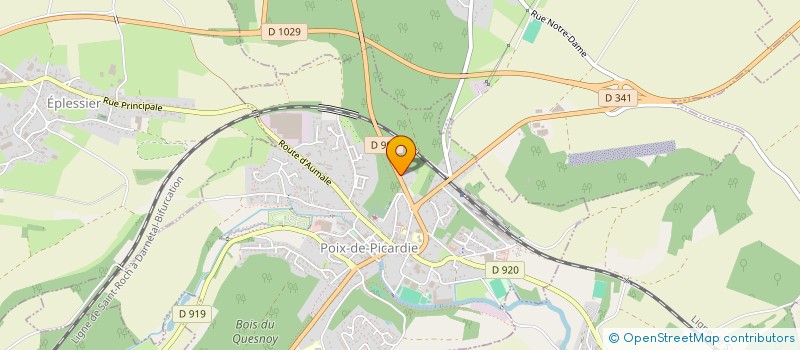 localisation de l'entreprise SARL AMBULANCE POYAISE  POIX-DE-PICARDIE