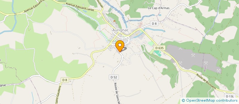 localisation de l'entreprise SARL AMBULANCE PYRENEES SERVICE à AURIGNAC