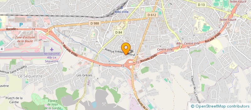 localisation de l'entreprise SARL AMBULANCE TARNAISE à ALBI