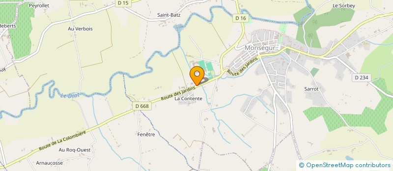 localisation de l'entreprise SARL AMBULANCE ZIMOLONG  MONSEGUR