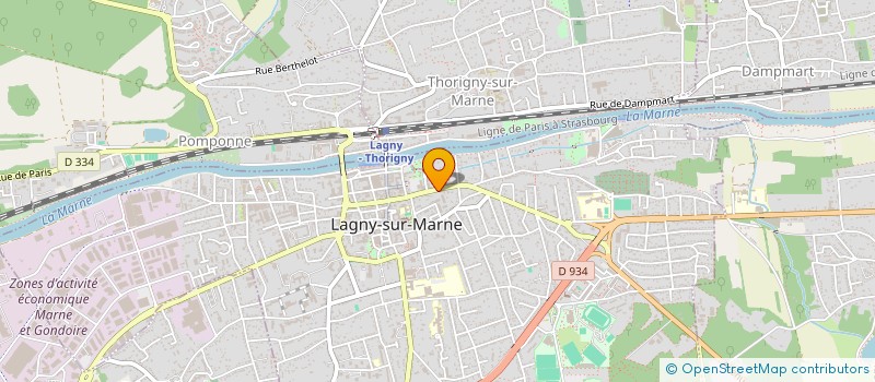 localisation de l'entreprise SARL AMBULANCES 77 à LAGNY-SUR-MARNE