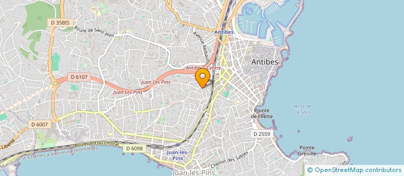 localisation de l'entreprise SARL AMBULANCES AGAPE à ANTIBES